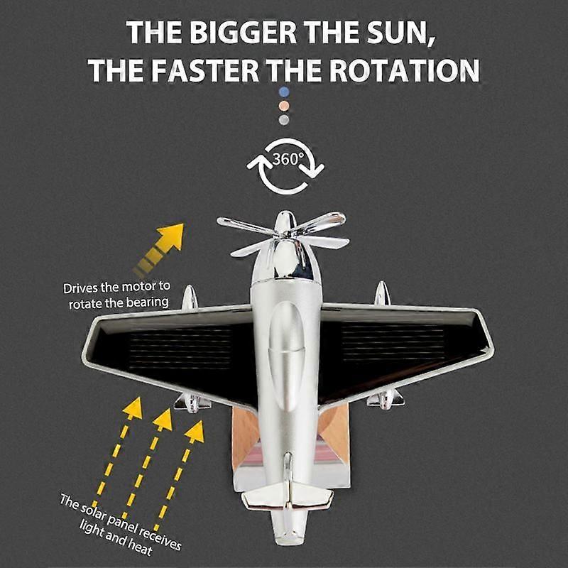 Creative Solar Airplane Car Perfume Decoration Solid Aroma Diffuser