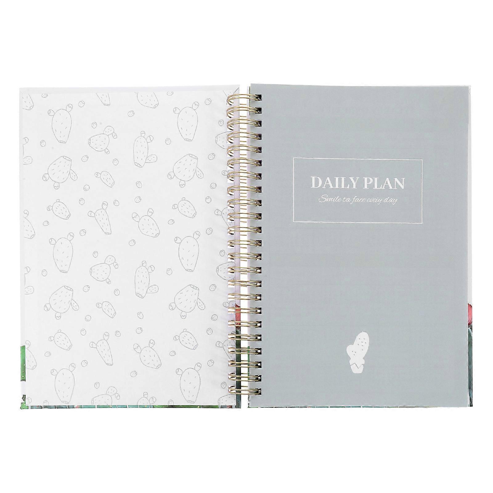 Planner Notebook Academic Planner with Weekly Notes 5Pcs Spiral Notepad Blue