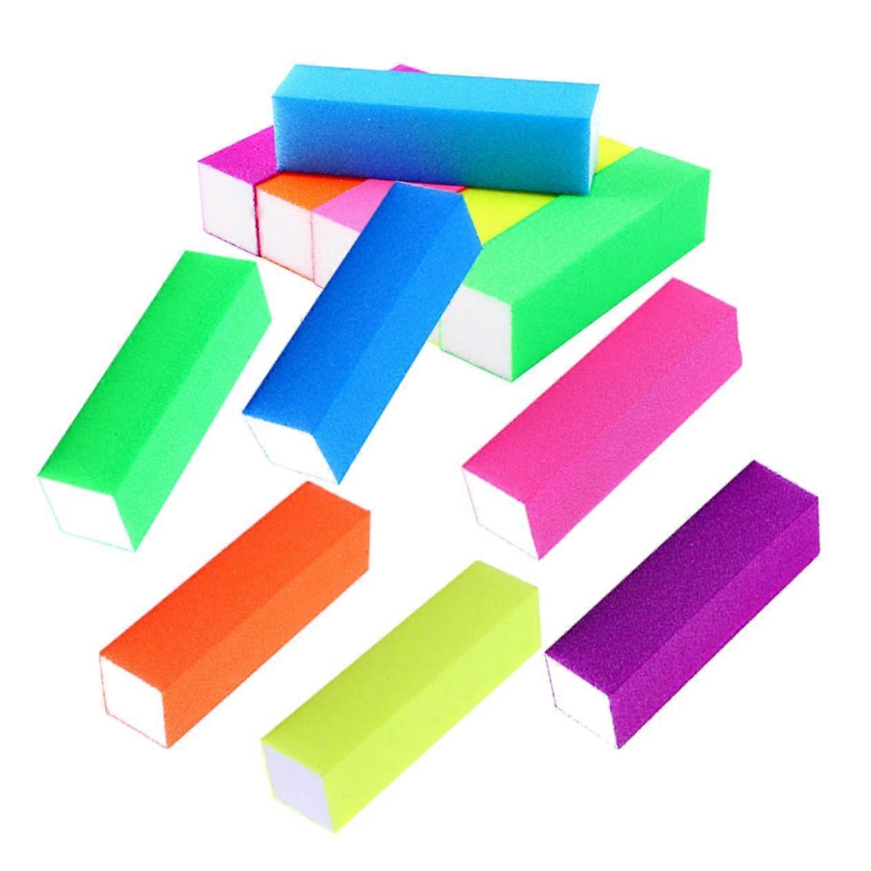 12pcs Professional Nail Buffer Block Durable Sponge for Manicure and Natural Nails