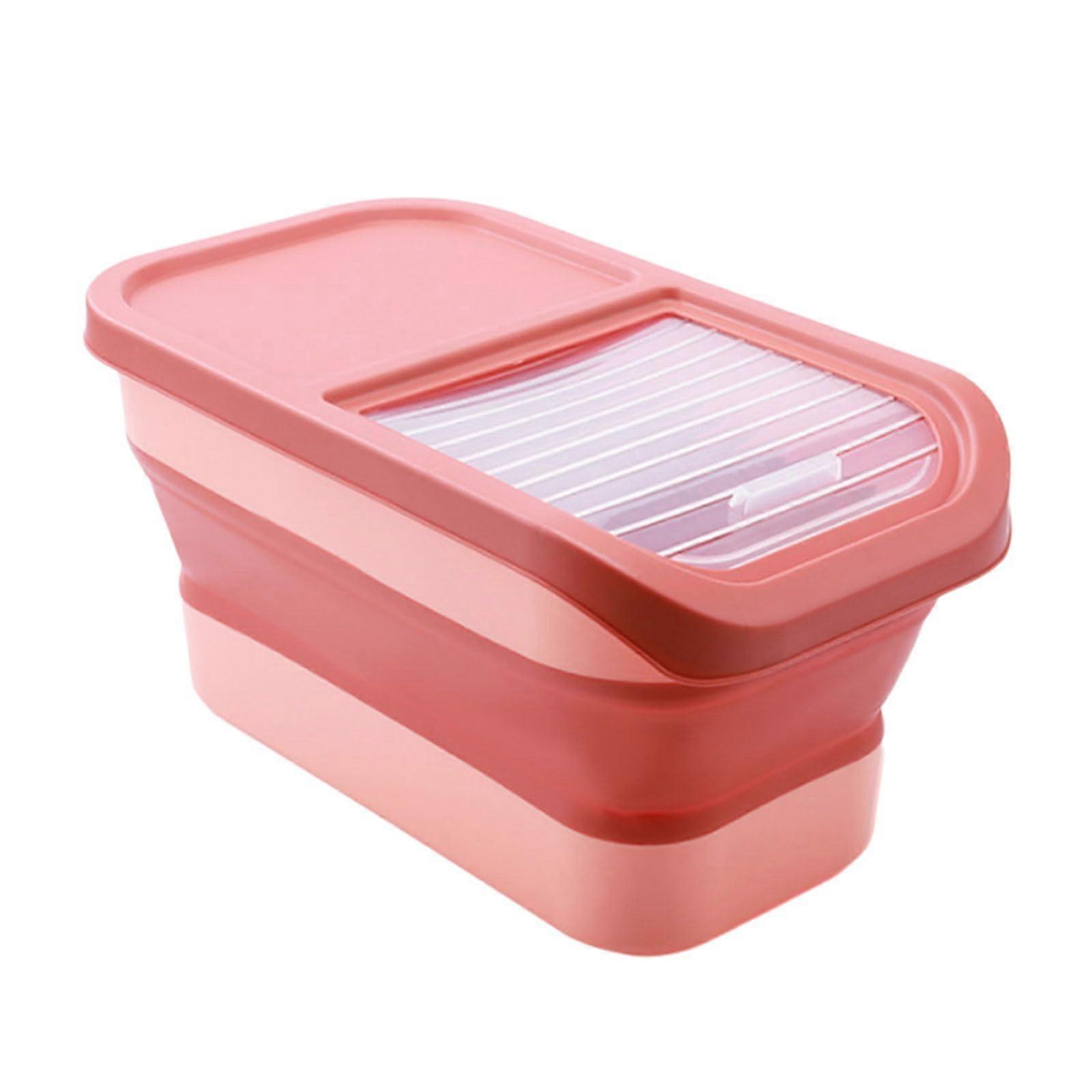 Pet Food Storage Container with Lid, Foldable Sealed Rice and Grain Box for MultiPurpose Use