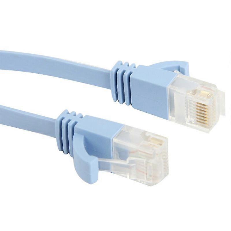 CAT6 Ultra-thin Flat Ethernet Network LAN Cable, Length: 10m