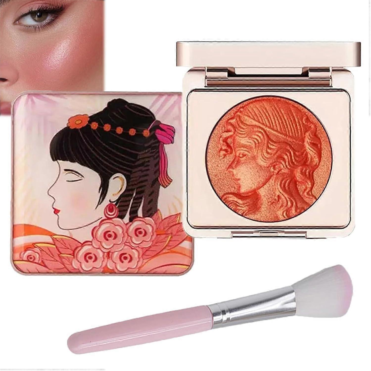 Blush Palette with Matte Powder Blush, Embossed Design, LongLasting Smooth Buildable Coverage