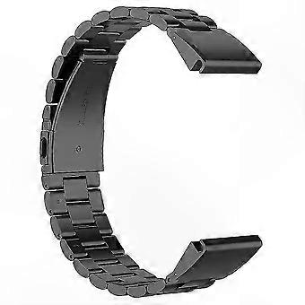 20 mm roestvrijstalen polsband met 3 kralen voor GPS-horloges