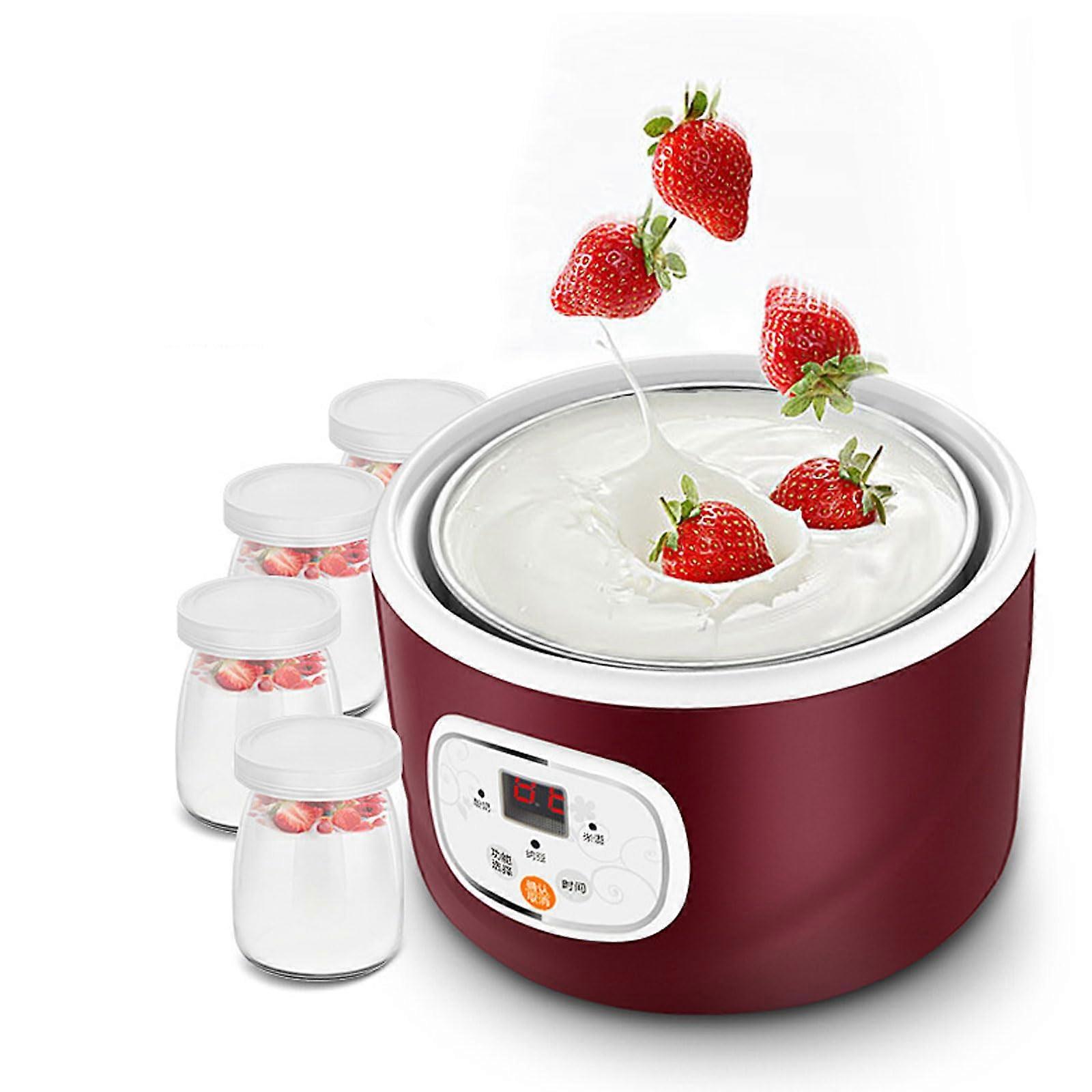 Electric Yogurt Maker 1L Stainless Steel Digital Timer Automatic Yogurt and Rice Wine Maker