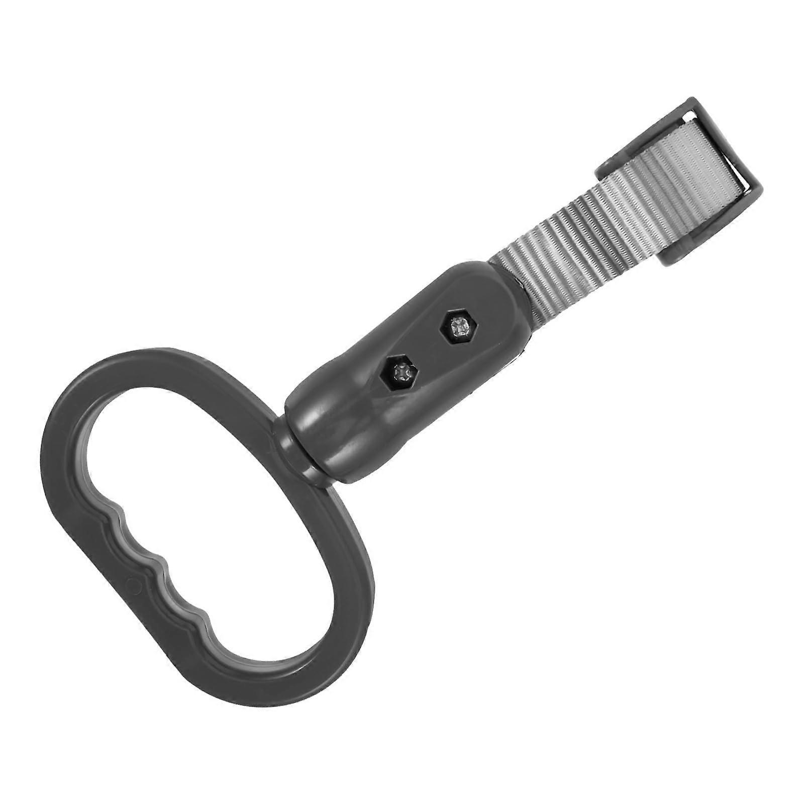 Bus Hand Strap with Oval Ring, NonSlip Grip, ElderlyFriendly Grab Handle for Bus, 10pcs Gray