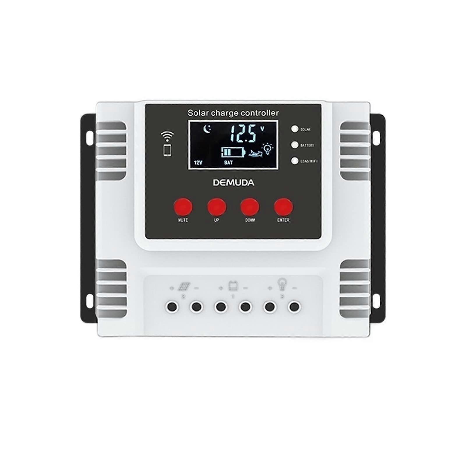 30A MPPT Solar Charge Controller with LCD Display USB Port for LED Street Light RV OffGrid Systems