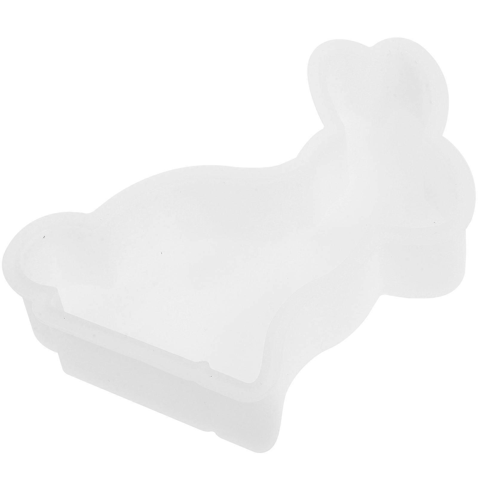Silicone Easter Mold Aromatherapy Candle Making Mold Bunny Shaped Mold Easter Candy Silicone Mold
