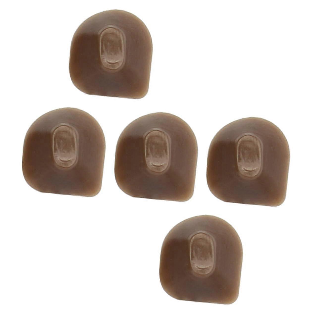 5pcs Flute Replacement Parts with Compact Button Pads, Light Brown Small Accessory