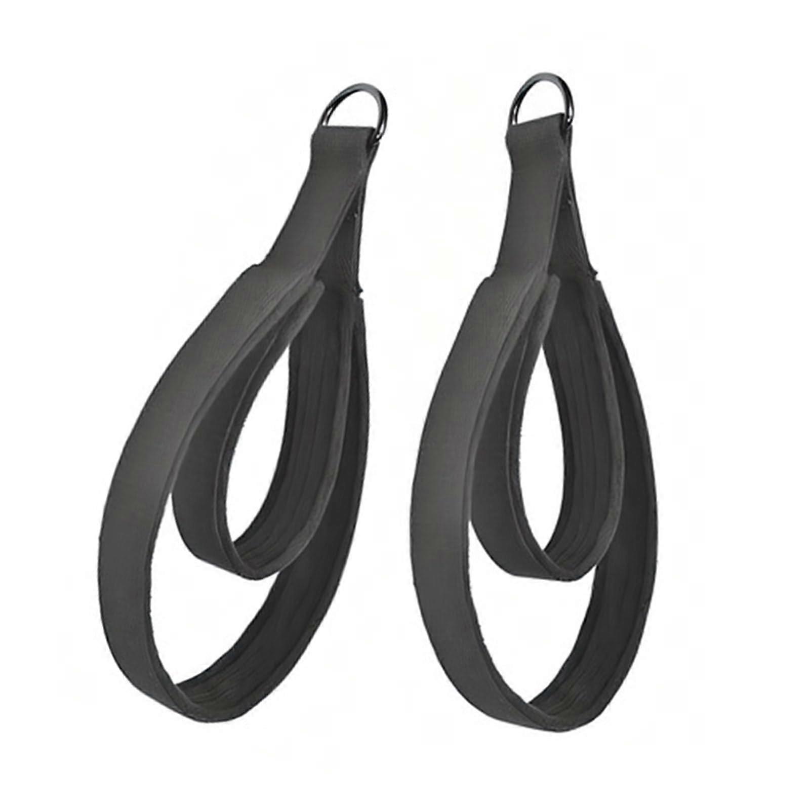 Pilates Strap 1 Pair Double Loop Yoga Stretch Strap with D Rings for Flexibility and Glute Leg Strength