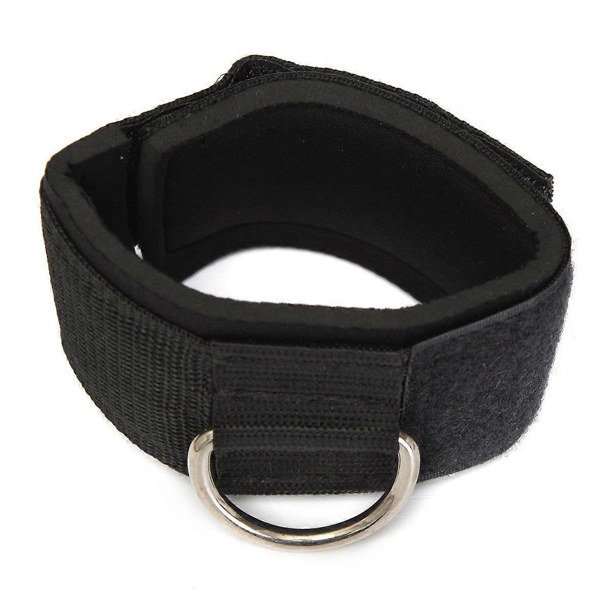 Ankle Strap Cable Attachment with Secure DRing and Adjustable Fit for Leg and Thigh Workouts