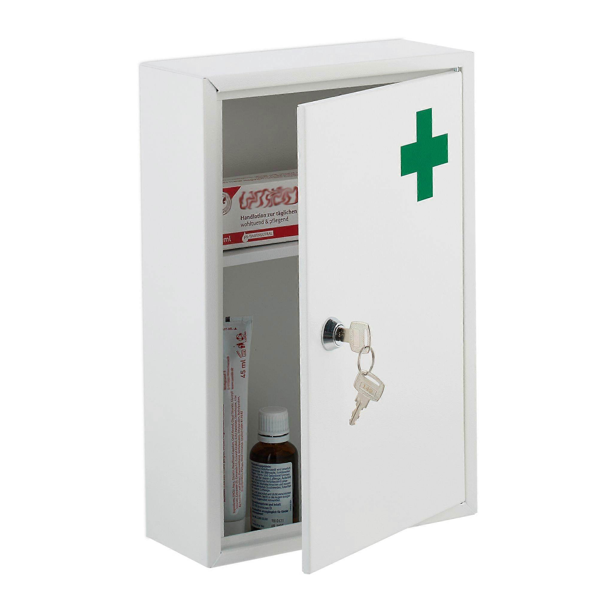 Lockable medicine cabinet