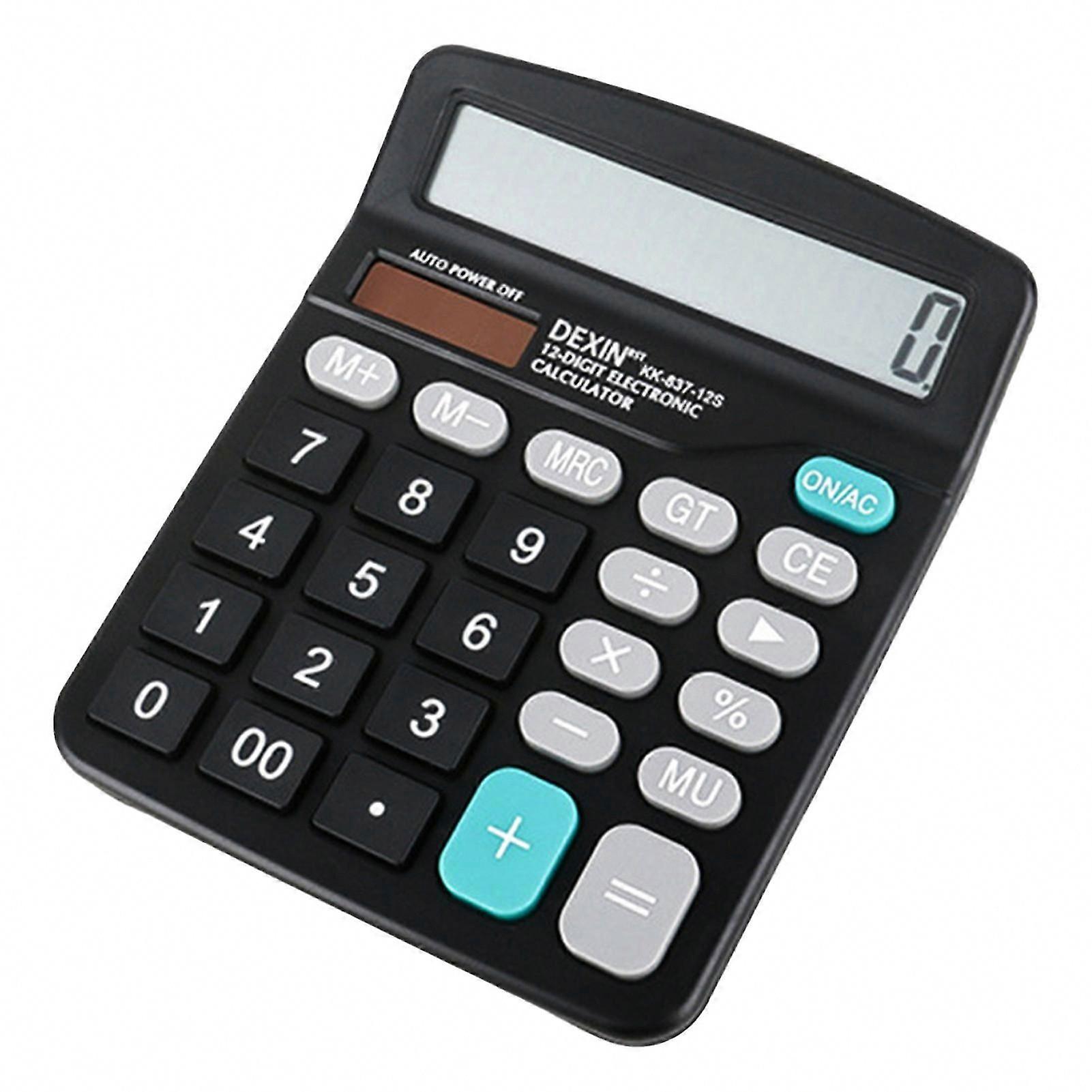 Mini Calculator 12 Digits Clear Screen Comfortable Buttons Ultra-thin Desktop Office Supply