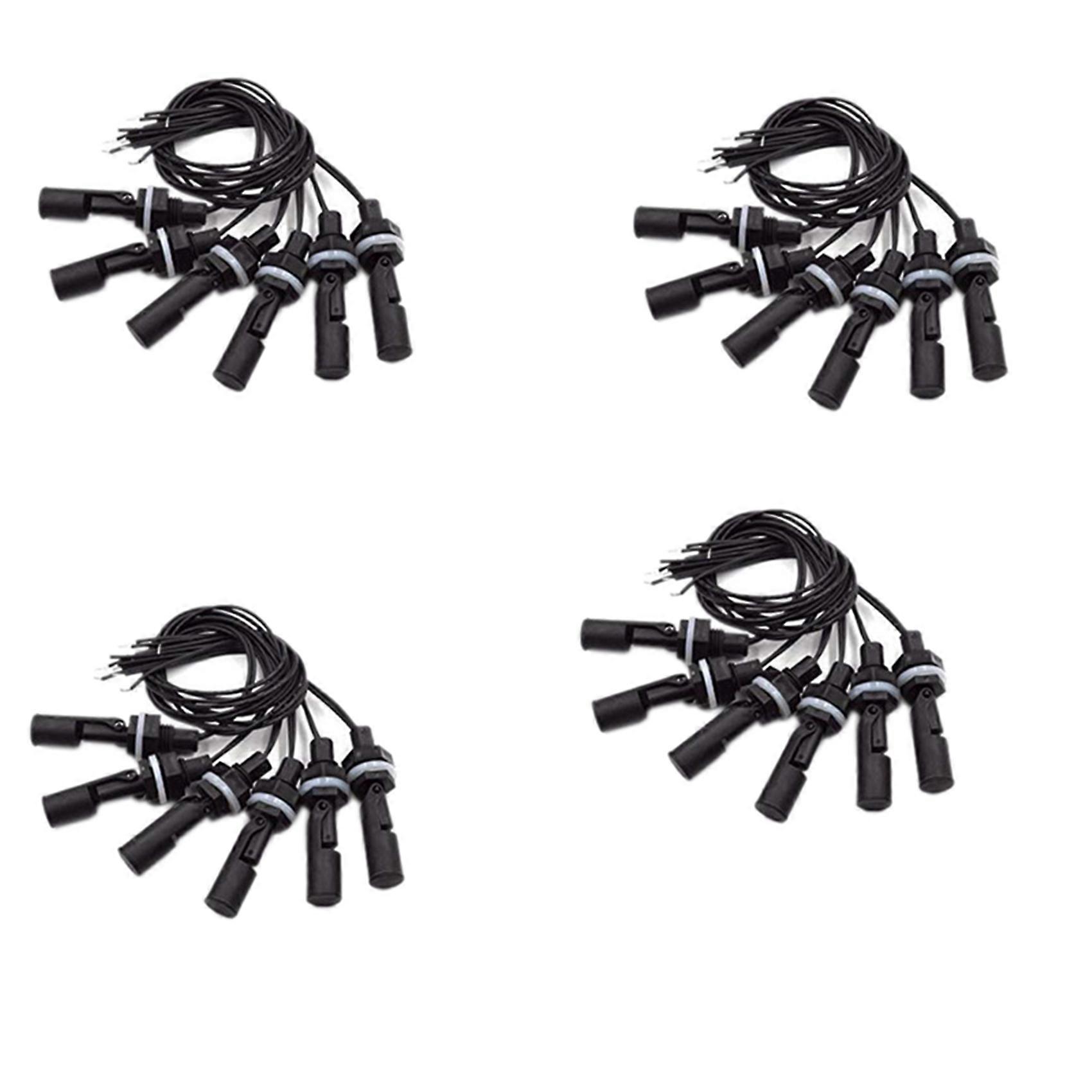 24 Pieces Side Mounted Horizontal Liquid Float Switch Water Level Sensor