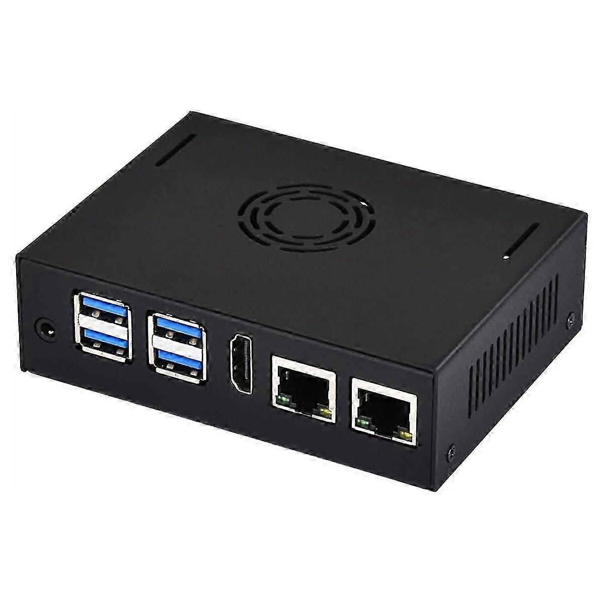 Metal Case for VisionFive2 Board (Board NOT Included), with Cooling Fan, Mini-Computer Case, Case On