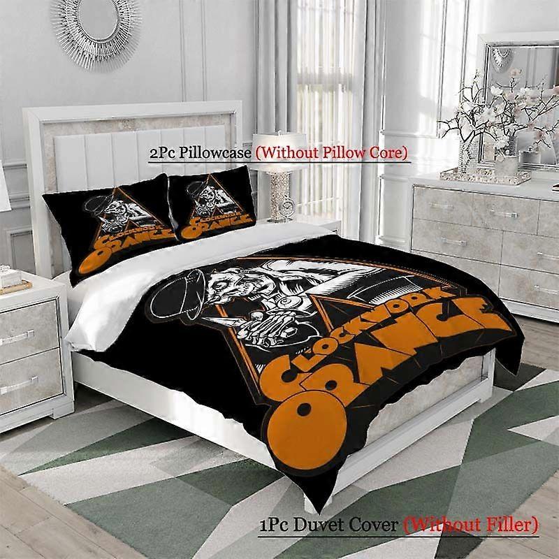 3pcs "A Clockwork Orange" Logo Design Pattern ThreePiece Set Soft And Comfortable bedding