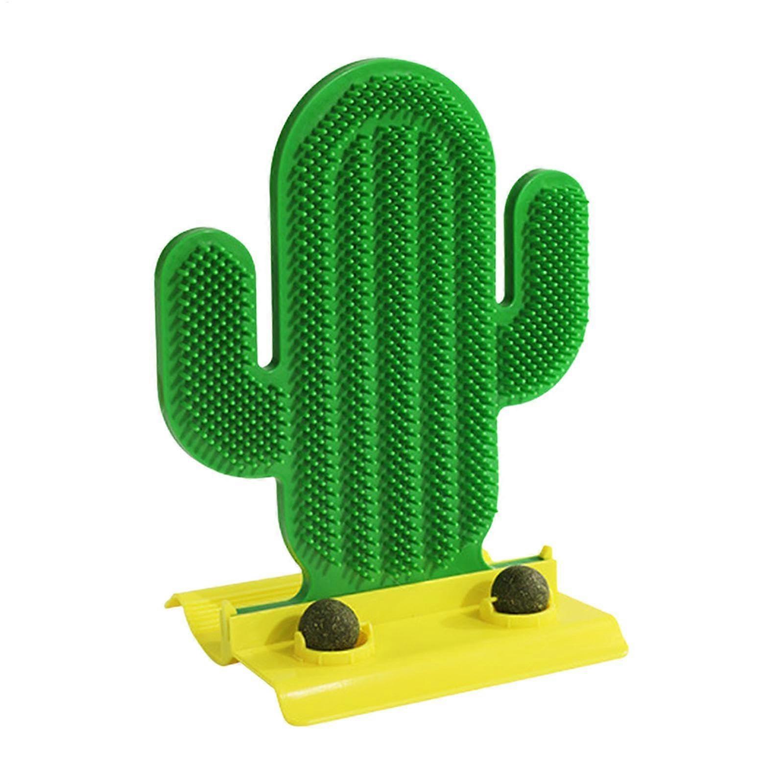 Cactus Cat Scratching Post with Catnip Ball, Durable SpaceSaving Corner Scratcher for Indoor Cats