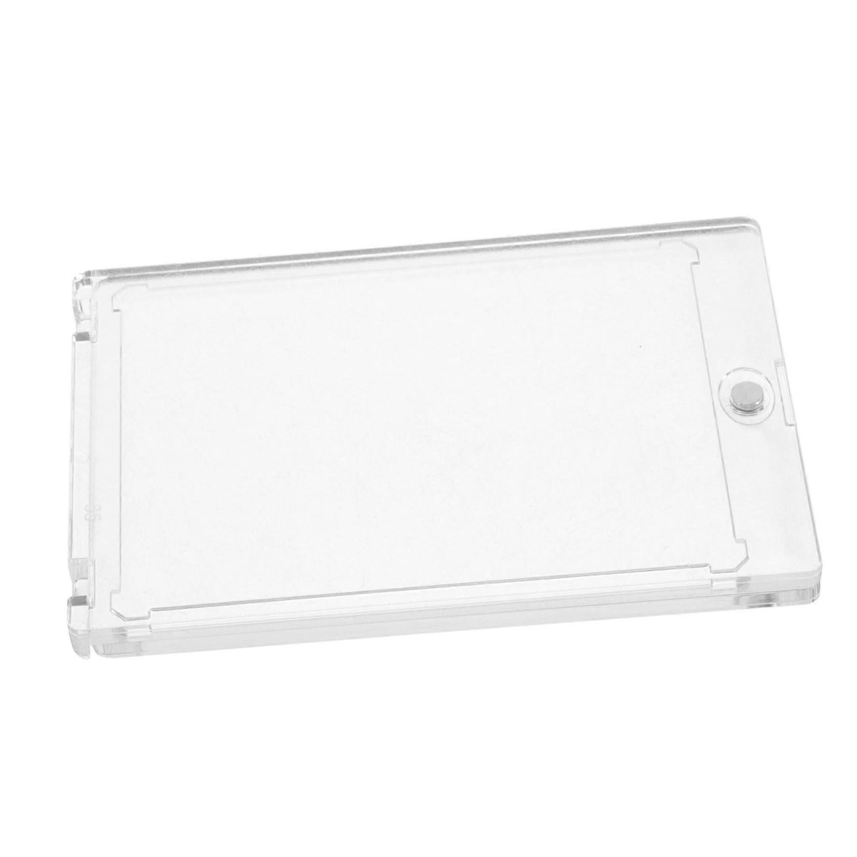 Trading Card Display Case with Magnetic Lock, Clear Cover, Rigid Single Card Protector Frame