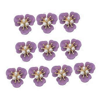 10pcs 3D Nail Art Charms Metal Nail Studs for DIY Gel Manicure SalonStyle Decoration