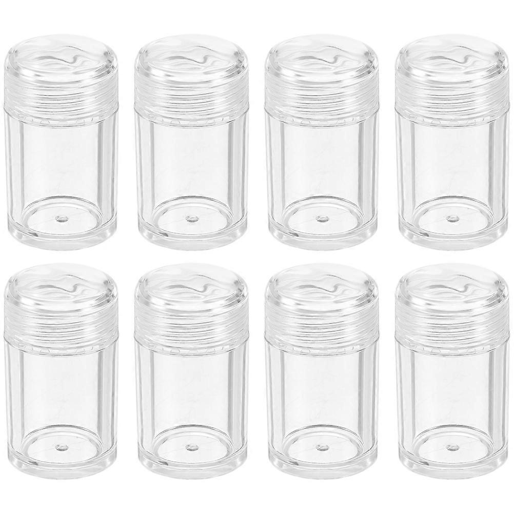Loose Powder Containers Plastic Empty Powder Boxes for Storage Use 8Pcs