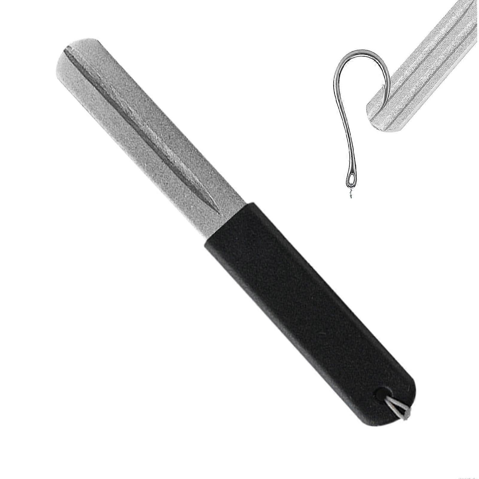 Fishing Hook Sharpener Double Sided Sharpening Stone Pocket Size Tool for Precision Hook Maintenance