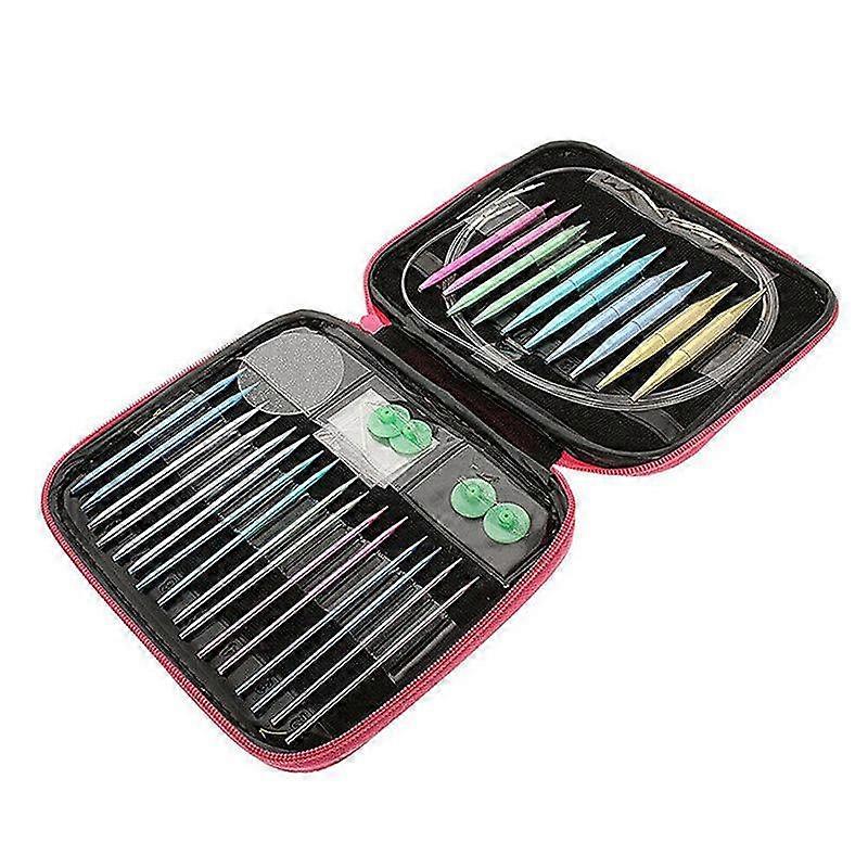 Knit Pro Metal Circular Interchangeable Knitting Needle Starter Set