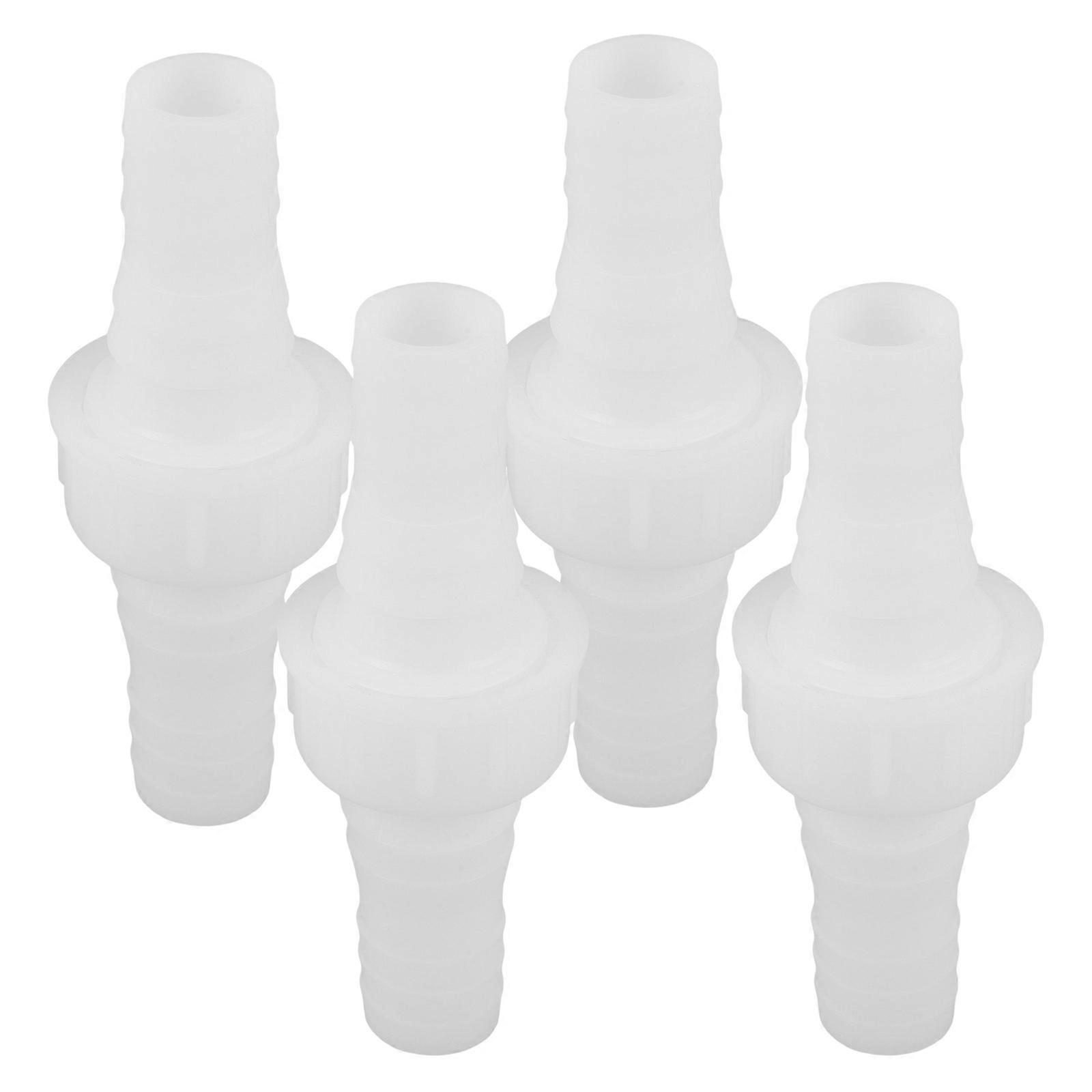 Barb Hose Fitting Coupler ABS Plastic Female Thread Pipe Adapter 16Pcs