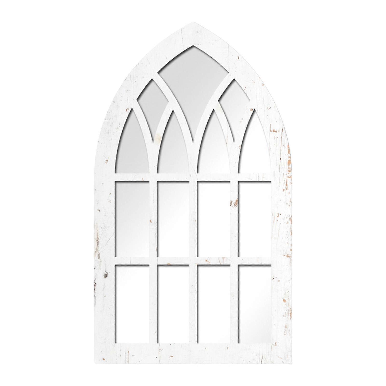 Arched Window Mirror Windowpane Arch Rustic Acrylic Wall Decor Wall Mirror for