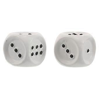2 Stück Würfel mit erhabenen Punkten: 2 cm kleine Spielwürfel aus Kunststoff – Blinden- und Sehbehinderten-Würfelhilfe.