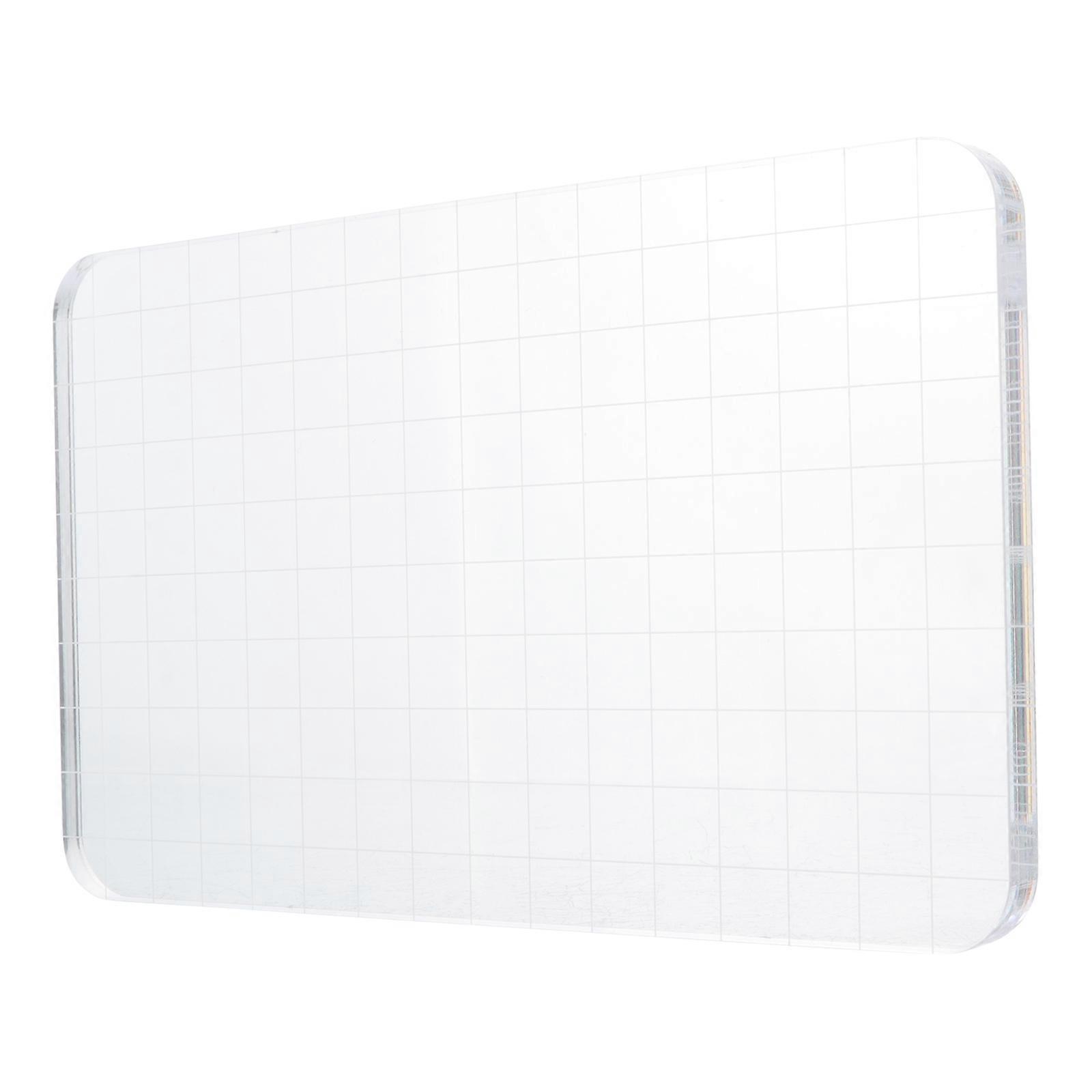 Diary Stamp Tool Transparent Acrylic Stamp Block for DIY Application