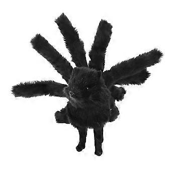 Black Stuffed Fox Plush Toy Fox Figurines for Home Office Use 3Pcs