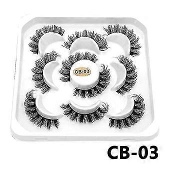 Jianghuo Wimpern Dd Curl 10-23Mm Russische Wimpern 3D Nerz Wimpern Wiederverwendbare Flauschige Russische Streifen Wimpern Wimpern Verlängerungen