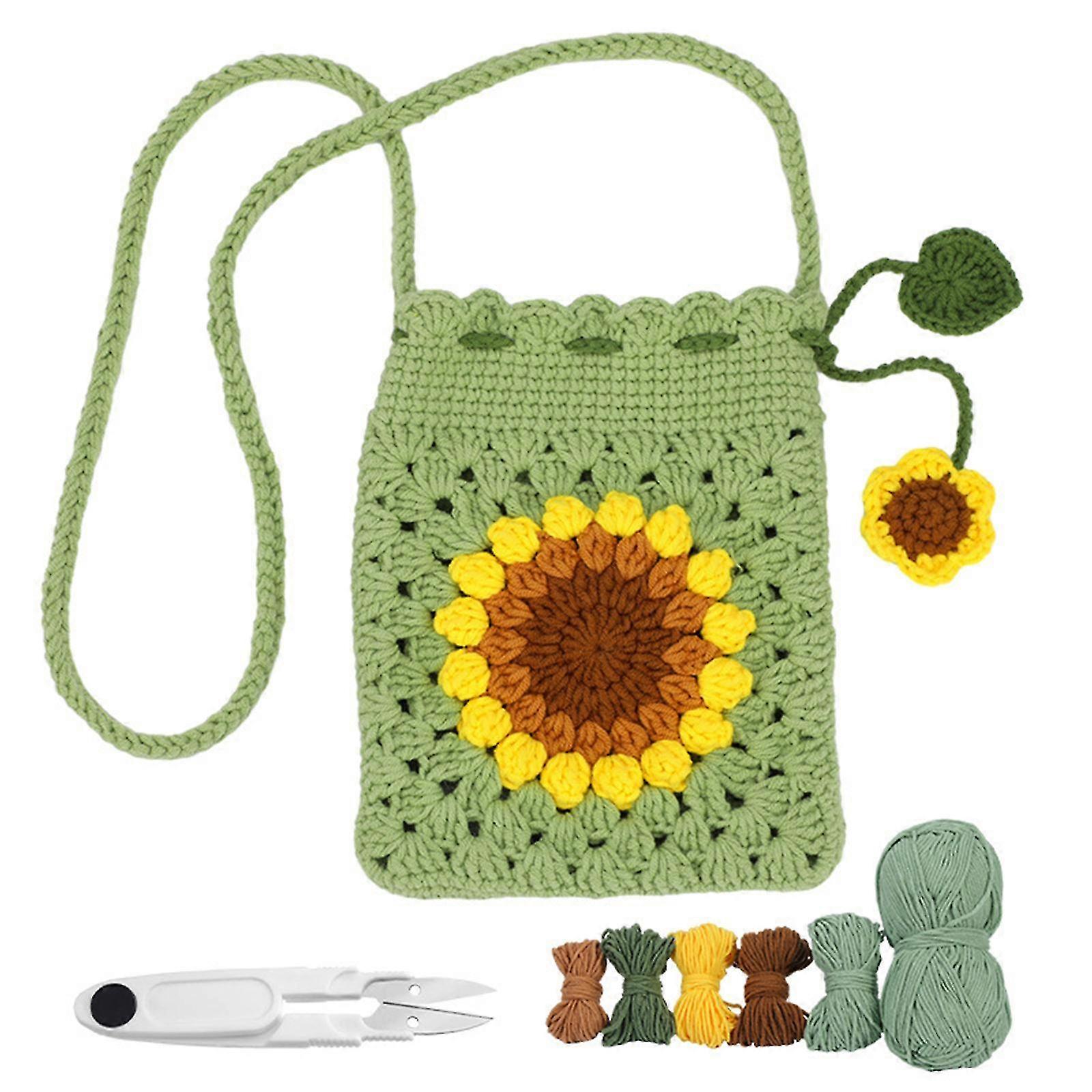 Sunflowers Crochet Kit for Beginners | Complete Starter Kit with Hooks & Tutorial