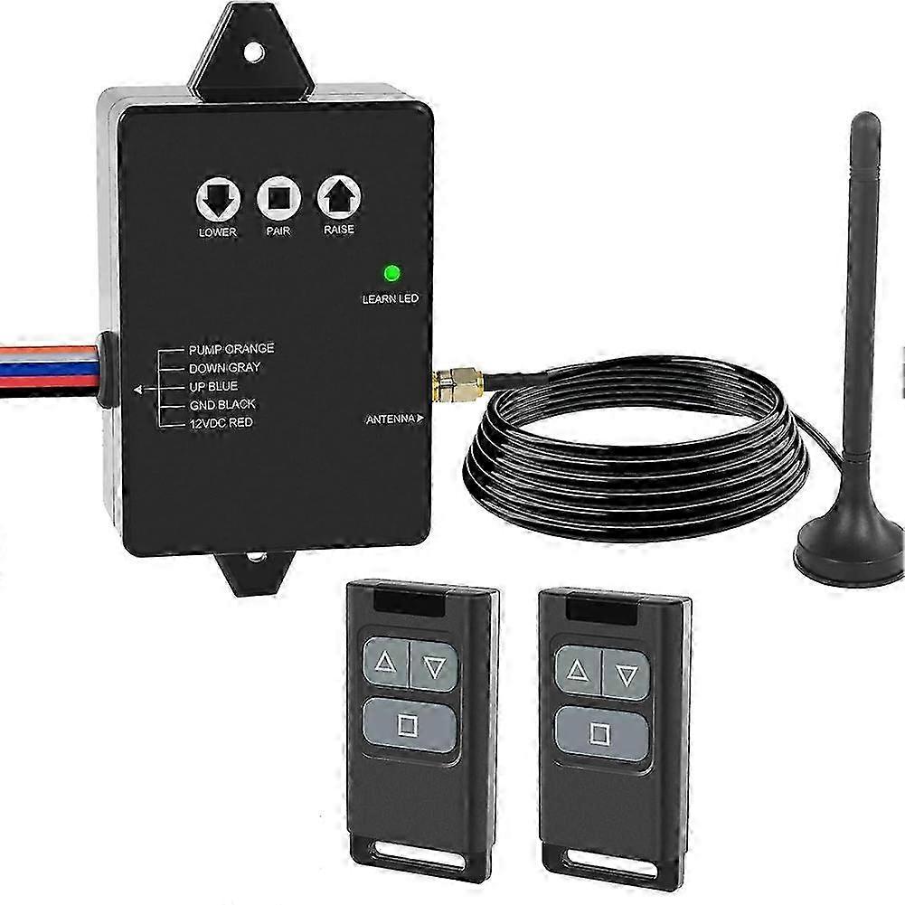 Wireless Dump Trailer Remote Control Kit,Upgraded Dump Trailer Remote Controller 3-Wire/4-Wire,compatible with Hydraulic Pumps