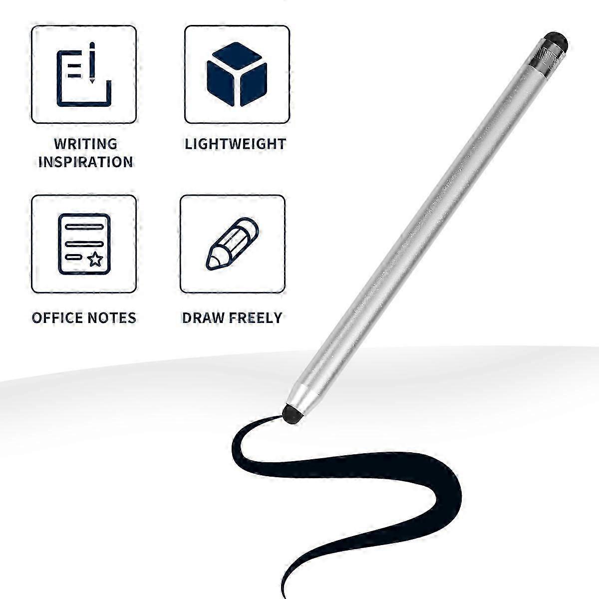 Handwriting Stylus Pen for Tablet Capacitive Touch Screen 2Pcs Black