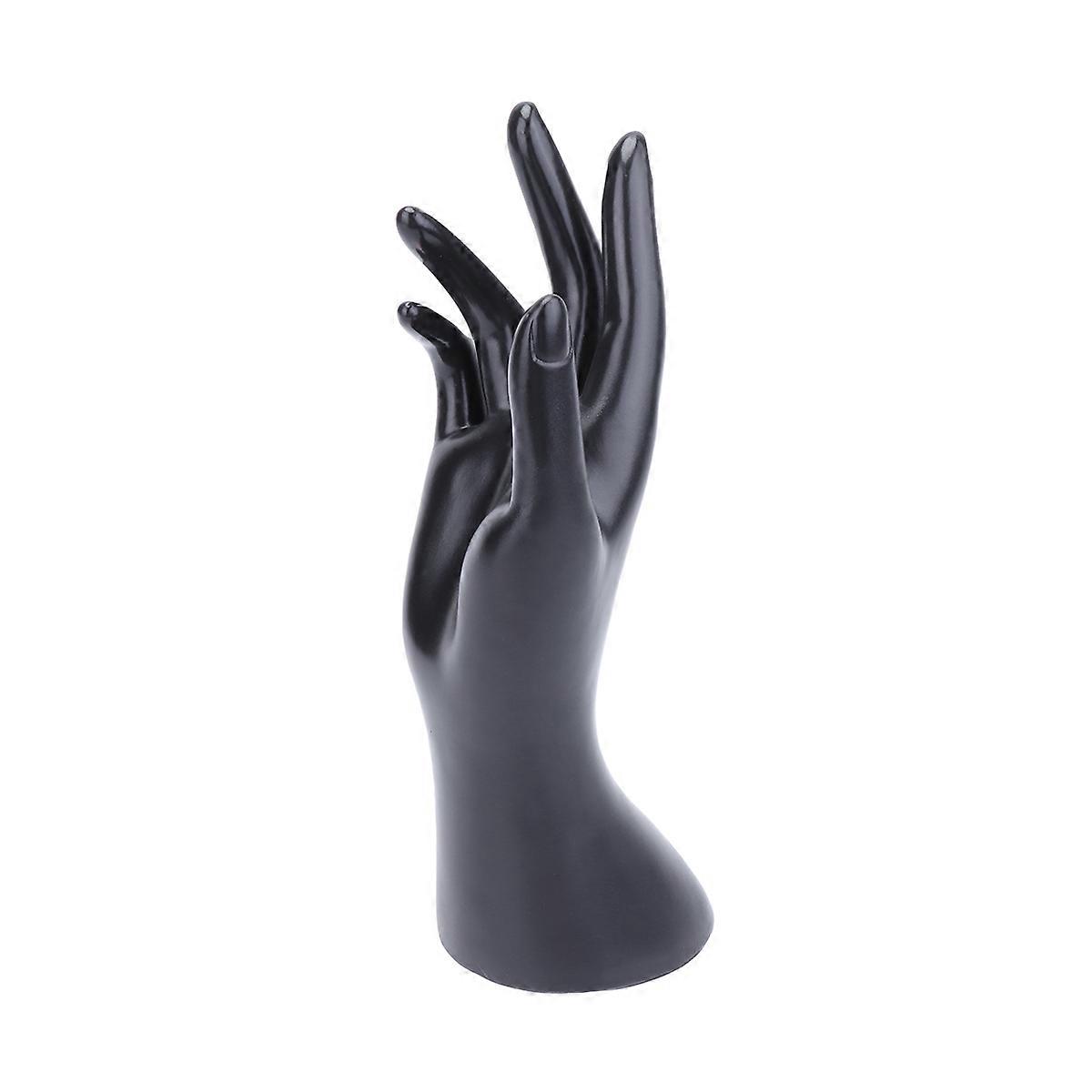Hand Shape Ring Holder Ring Display Rack for Display Black