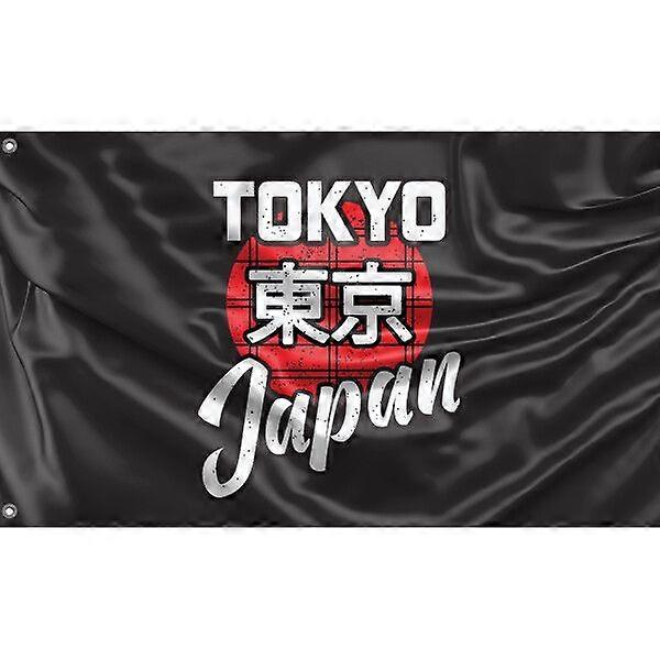 Tokyo Japans flagga A4035