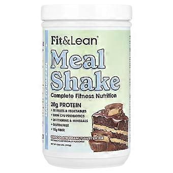 Fit & Lean, måltidsshake, komplett träningsnäring, choklad- och jordnötssmörpaj, 390 g