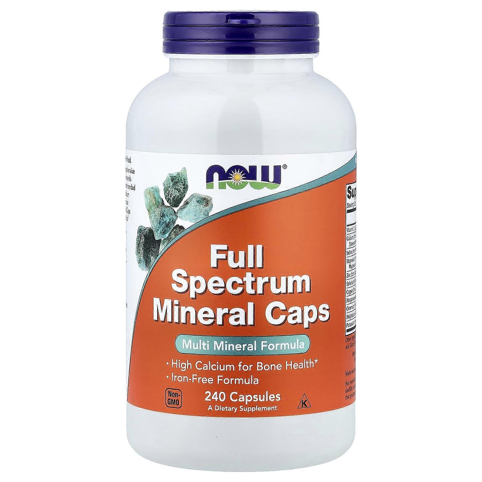 NOW Foods, Full Spectrum Minerals Caps, 240 cápsulas