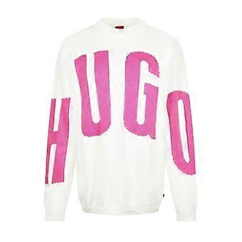 Hugo Womens/Ladies Crew Neck Relaxed Fit Long-Sleeved Jumper