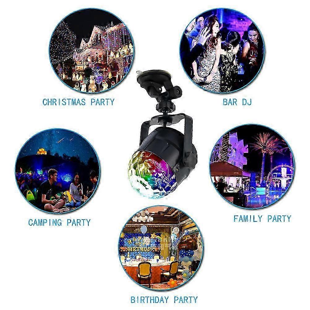 Spherical LED Stage Light | 15 Colors | Remote Control | USB Powered | 1Pcs