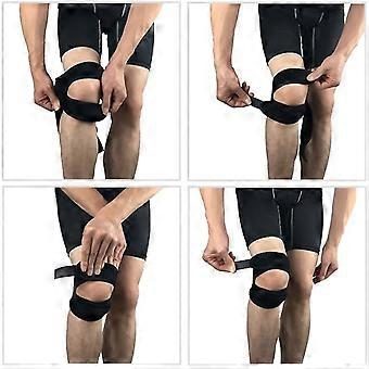 2 pièces Bandes de soutien pour rotule en silicone pour sport, équipement de protection des articulations pour basketball et football, fixation élastique amortissante des chocs | SHEIN 2 pièces Bandes de soutien pour rotule en silicone pour sport, équipement de protection des articulations pour basketball et football, fixation élastique amortissante des chocs | SHEIN