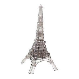 Toys Adults Eiffel Tower Craft Transparent Crystal Puzzle Diy Eiffel Tower 3d Crystal Puzzle