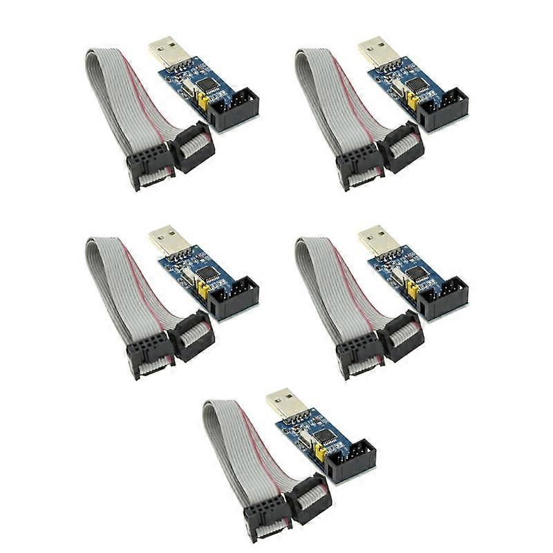 AVR USB ISP Programmer 51 Fast Microcontroller Downloader with Cable and Advanced Overcurrent Protections Features