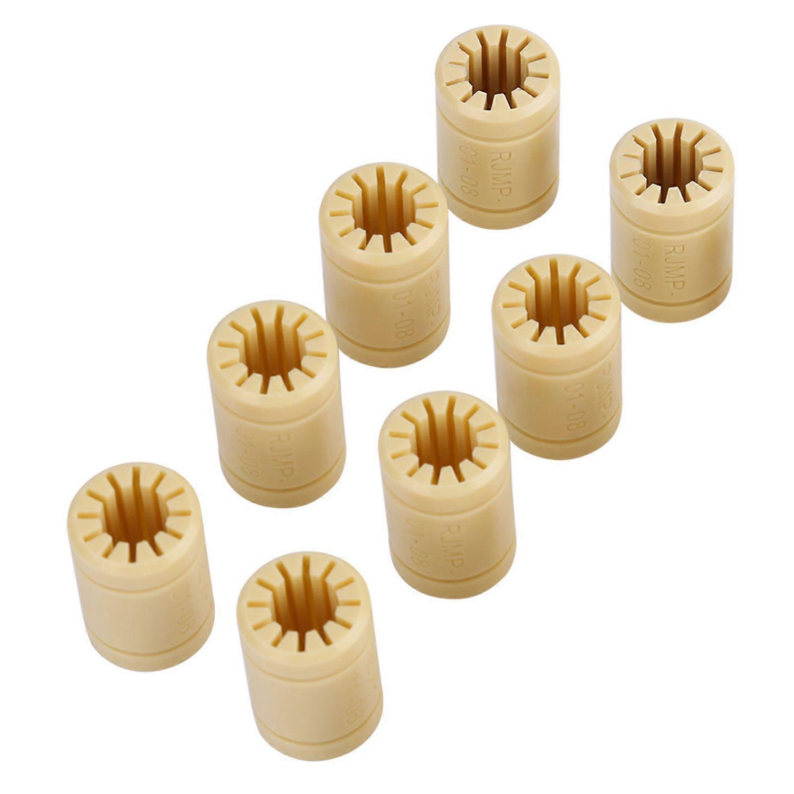 8 Pcs/Set 3D Printer Solid Polymer LM8UU Bearing 8mm Shaft