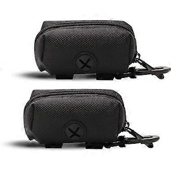2 Pack Fashion Dog Poop Waste Bag Dispenser, Pet Dog Waste Bag Dog Poop bagBlack