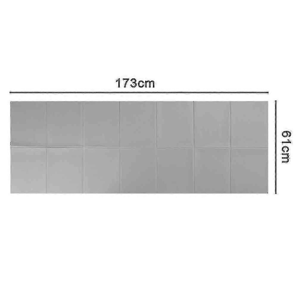 Foldable Thick Workout Mat And Yoga Mat(color:grey)