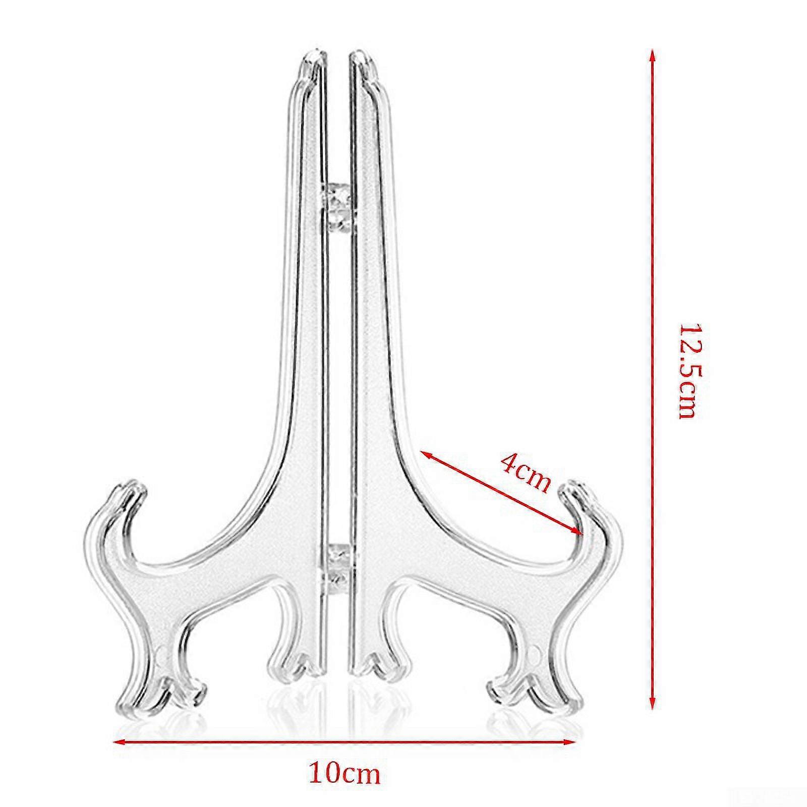 5pcs Transparent Folding Tray Bracket Rack Multi-purpose Ornaments Craft