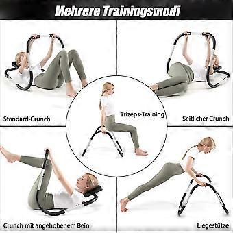 Ab roller abdominal trainer with padded headrest abdominal muscle trainer device 73 x 73 x 64 cm