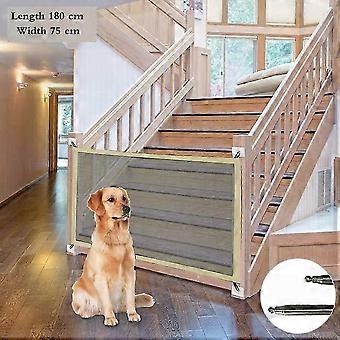 2024 Suitable Magic Gate for Dogs, Foldable, Portable, Dog Safety Gate, Barrier Gate, Stair Gate, Dog Barrier Door