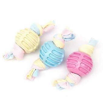 jianc-Pet toy, durable, bite-resistant, realistic sounding dog toy, round cloth strip (only 1 piece), shipped randomly.